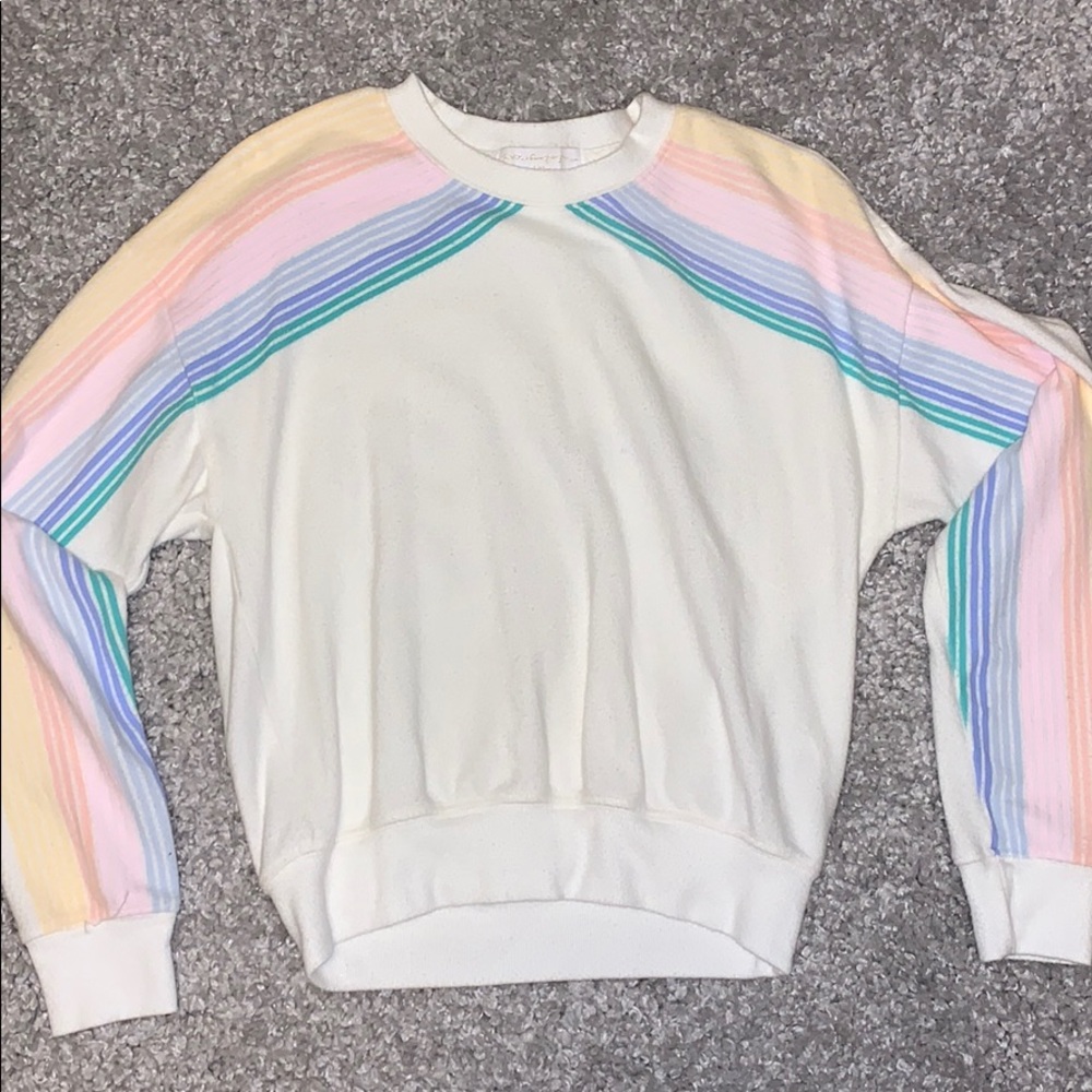 spiritual gangster rainbow striped crew